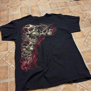 Vintage Style Skulls Graphic T-Shirt - Men’s Medium